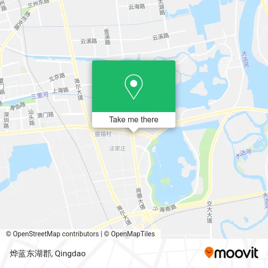 烨蓝东湖郡 map