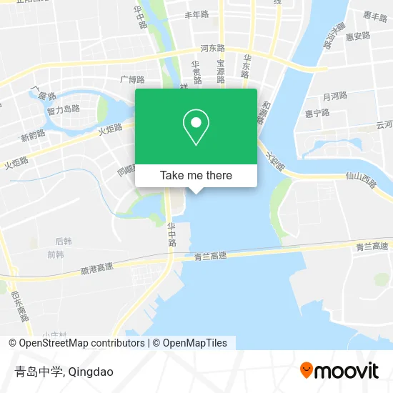 青岛中学 map