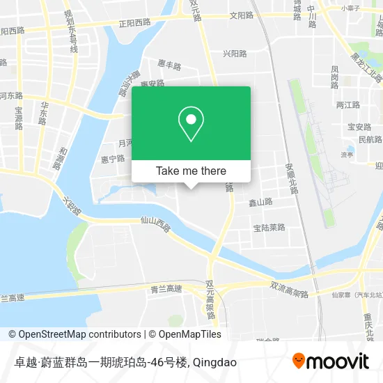 卓越·蔚蓝群岛一期琥珀岛-46号楼 map