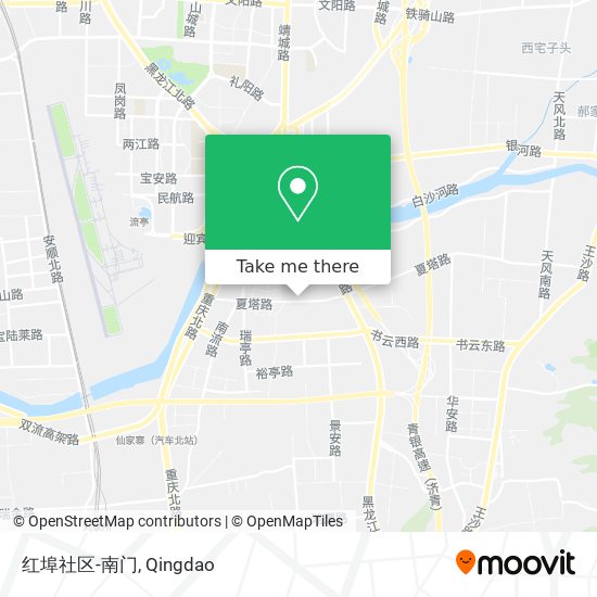 红埠社区-南门 map