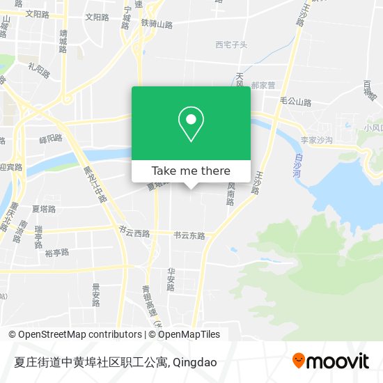 夏庄街道中黄埠社区职工公寓 map