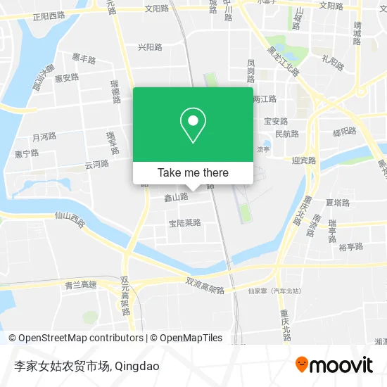 李家女姑农贸市场 map