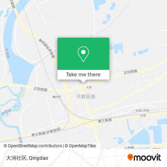 大涧社区 map