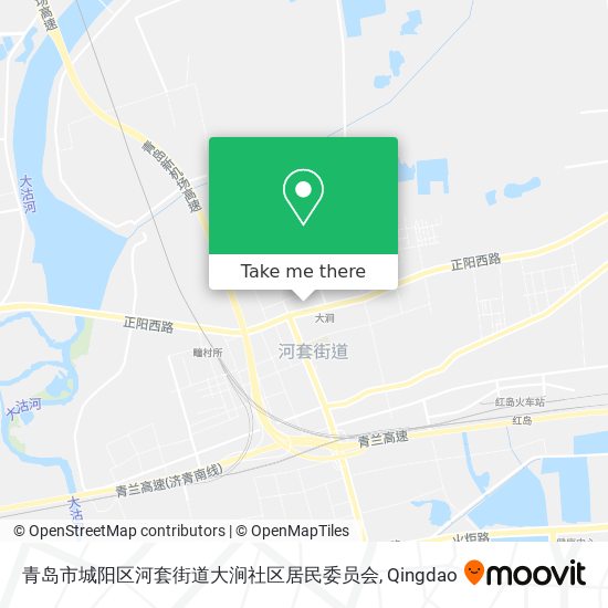 青岛市城阳区河套街道大涧社区居民委员会 map