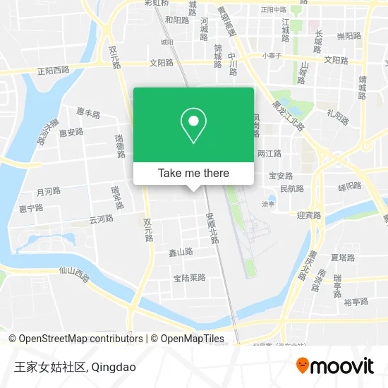 王家女姑社区 map
