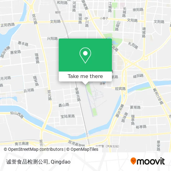 诚誉食品检测公司 map