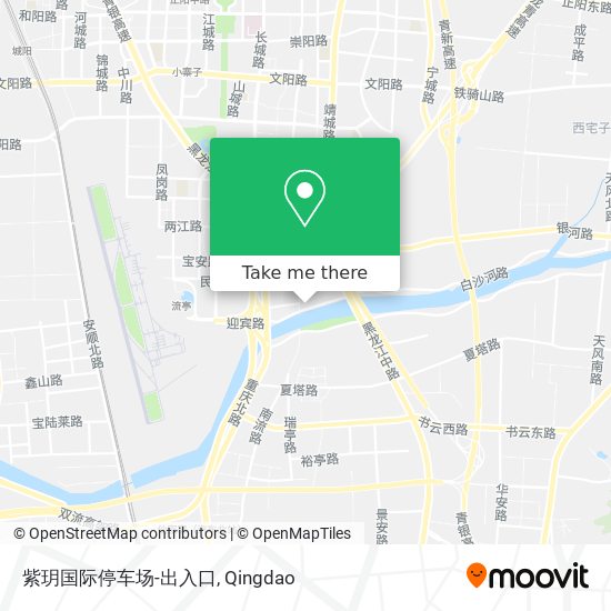 紫玥国际停车场-出入口 map