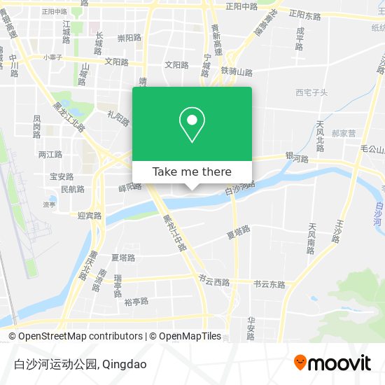白沙河运动公园 map