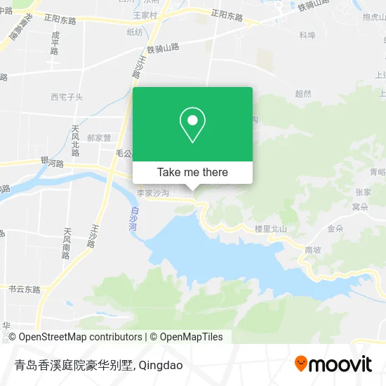 青岛香溪庭院豪华别墅 map