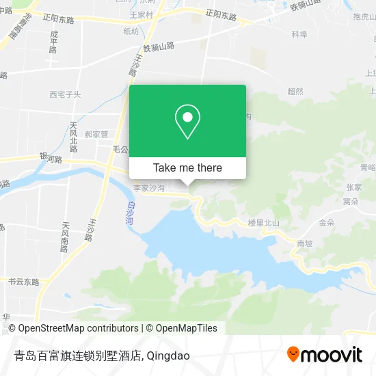 青岛百富旗连锁别墅酒店 map