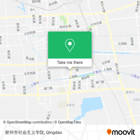 胶州市社会主义学院 map