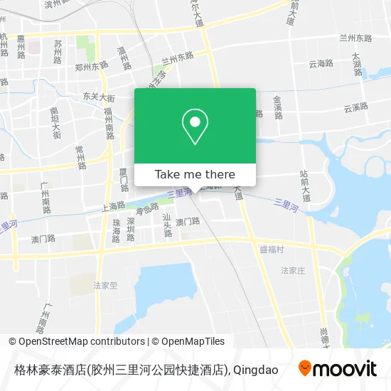 格林豪泰酒店(胶州三里河公园快捷酒店) map