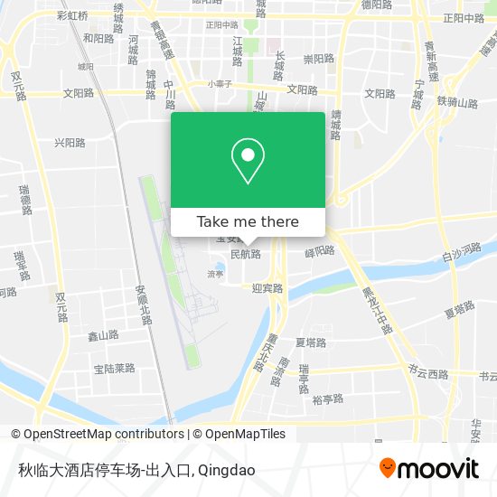 秋临大酒店停车场-出入口 map