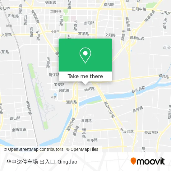 华申达停车场-出入口 map