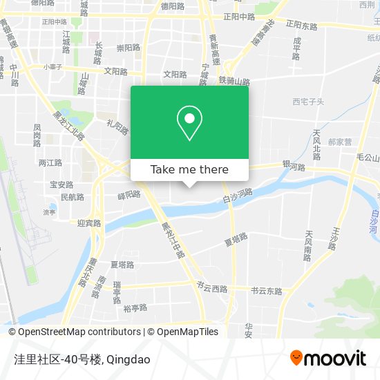 洼里社区-40号楼 map