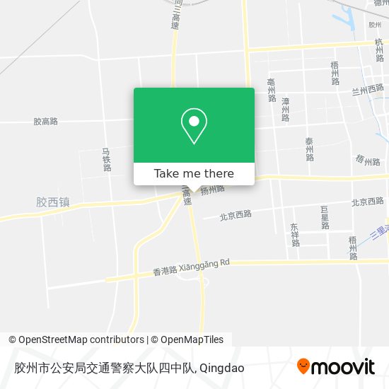 胶州市公安局交通警察大队四中队 map