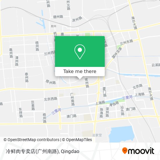 冷鲜肉专卖店(广州南路) map