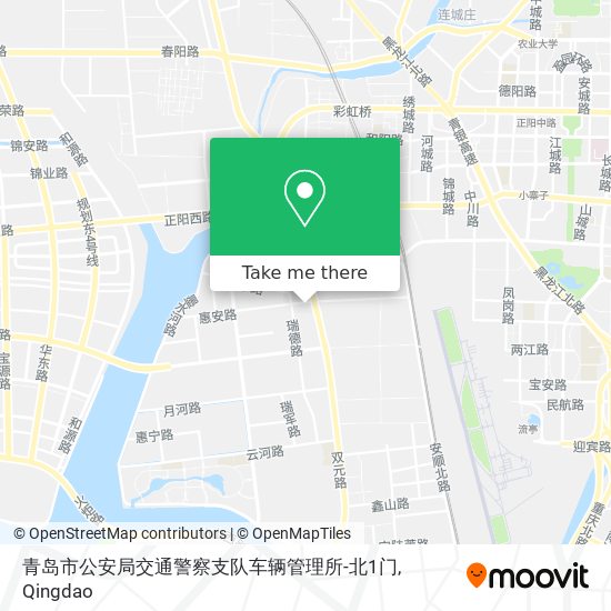 青岛市公安局交通警察支队车辆管理所-北1门 map