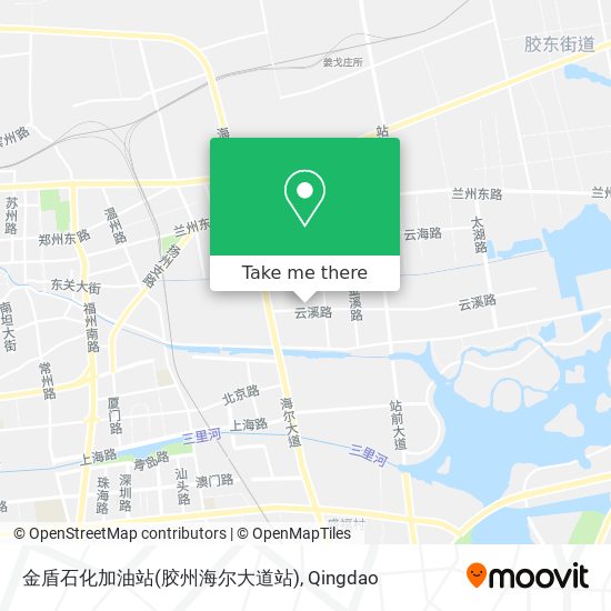 金盾石化加油站(胶州海尔大道站) map