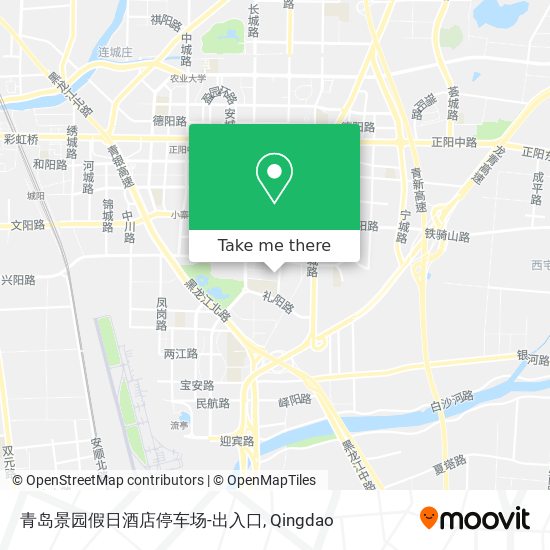 青岛景园假日酒店停车场-出入口 map