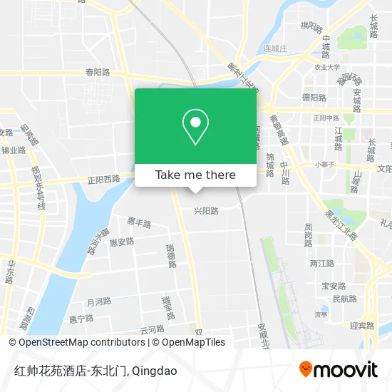 红帅花苑酒店-东北门 map