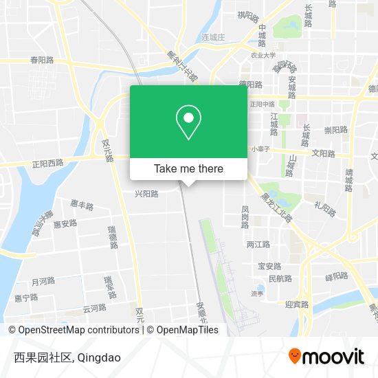 西果园社区 map