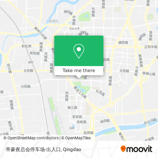 帝豪夜总会停车场-出入口 map