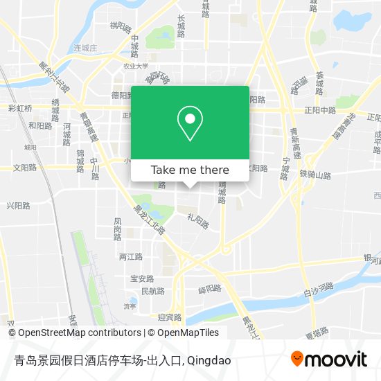 青岛景园假日酒店停车场-出入口 map