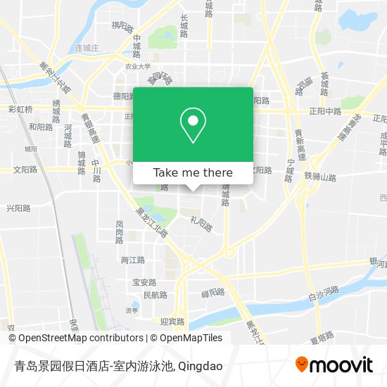 青岛景园假日酒店-室内游泳池 map