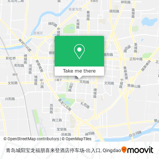 青岛城阳宝龙福朋喜来登酒店停车场-出入口 map