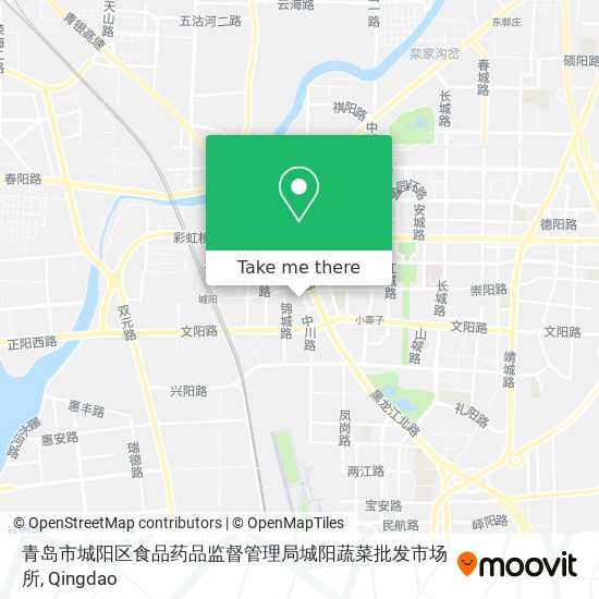 青岛市城阳区食品药品监督管理局城阳蔬菜批发市场所 map