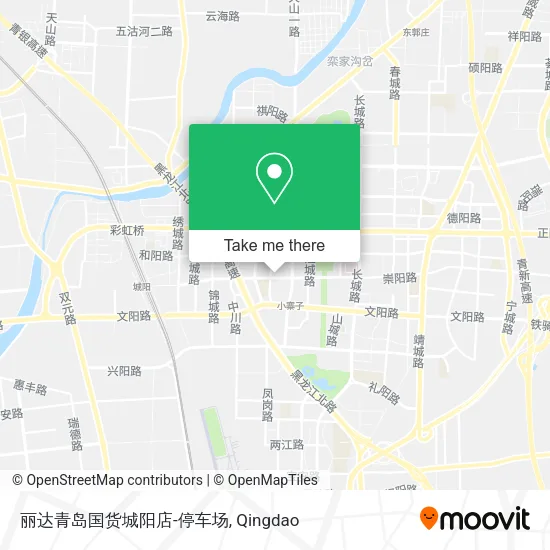 丽达青岛国货城阳店-停车场 map