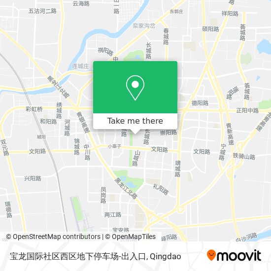 宝龙国际社区西区地下停车场-出入口 map