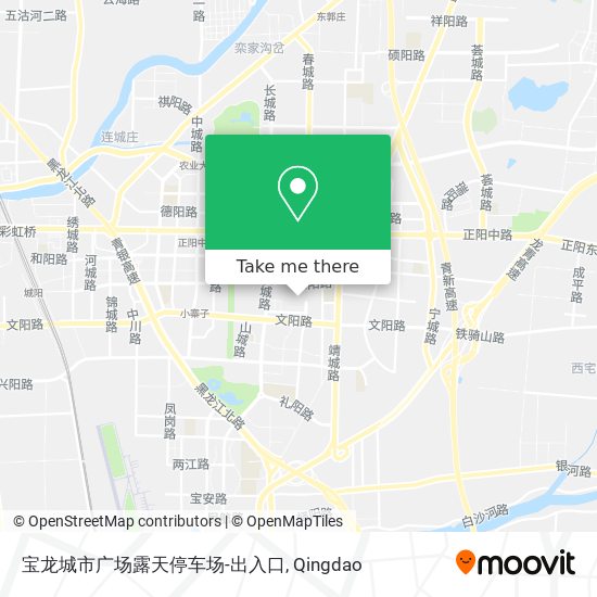 宝龙城市广场露天停车场-出入口 map