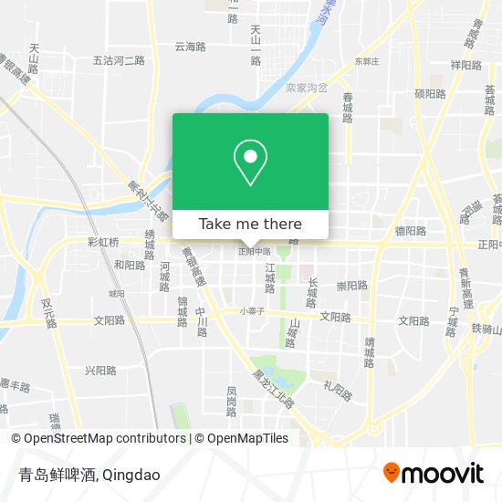 青岛鲜啤酒 map