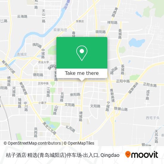 桔子酒店·精选(青岛城阳店)停车场-出入口 map