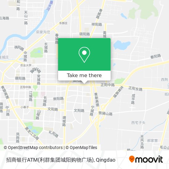 招商银行ATM(利群集团城阳购物广场) map