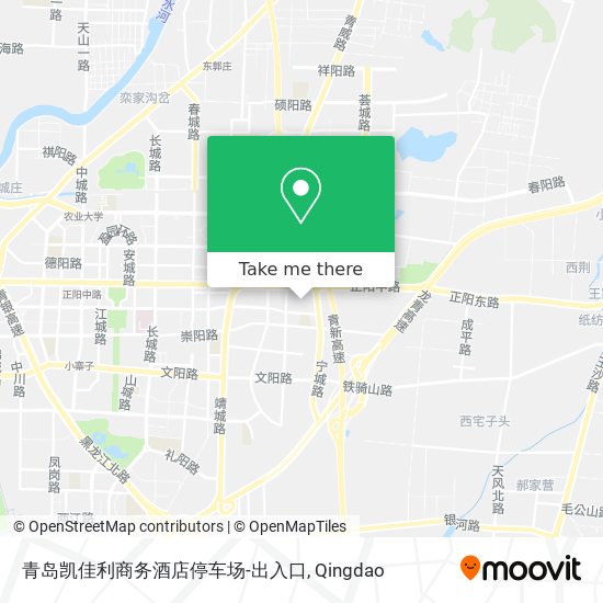 青岛凯佳利商务酒店停车场-出入口 map