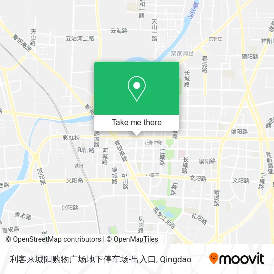 利客来城阳购物广场地下停车场-出入口 map