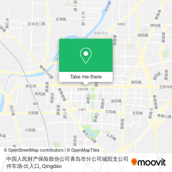 中国人民财产保险股份公司青岛市分公司城阳支公司停车场-出入口 map