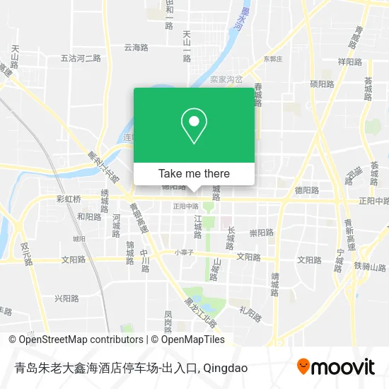 青岛朱老大鑫海酒店停车场-出入口 map