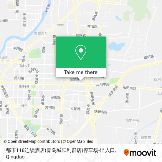 都市118连锁酒店(青岛城阳利群店)停车场-出入口 map