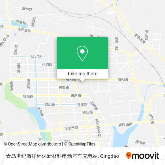 青岛世纪海洋环保新材料电动汽车充电站 map