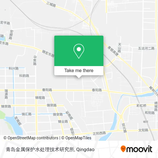 青岛金属保护水处理技术研究所 map