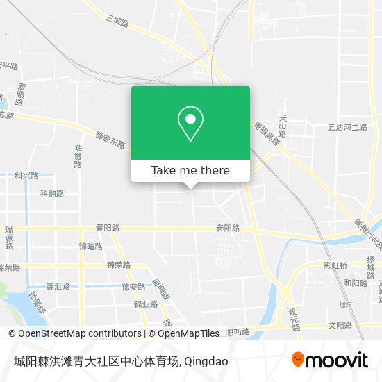 城阳棘洪滩青大社区中心体育场 map