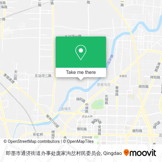即墨市通济街道办事处庞家沟岔村民委员会 map