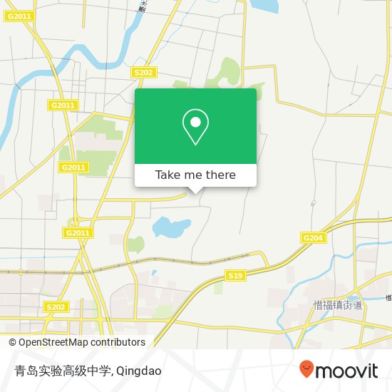 青岛实验高级中学 map