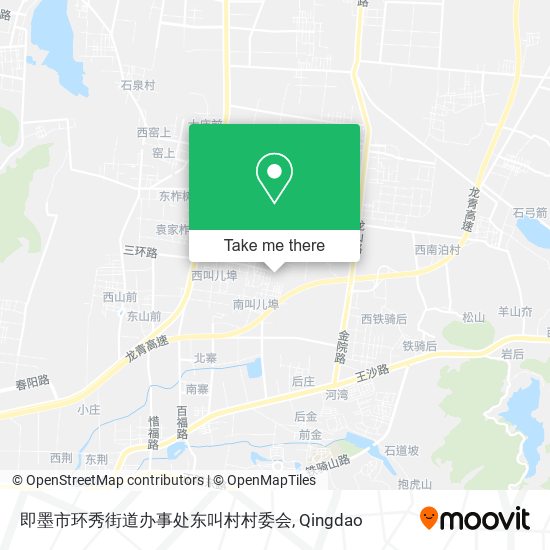 即墨市环秀街道办事处东叫村村委会 map