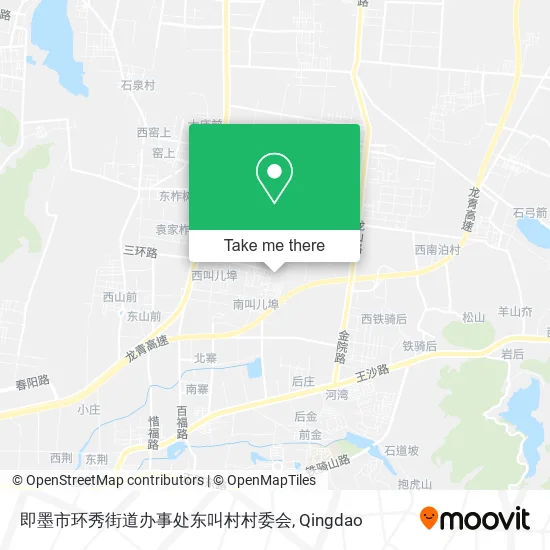 即墨市环秀街道办事处东叫村村委会 map