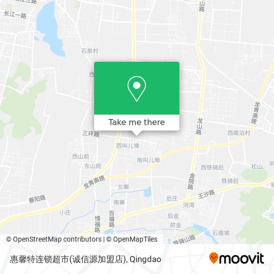 惠馨特连锁超市(诚信源加盟店) map